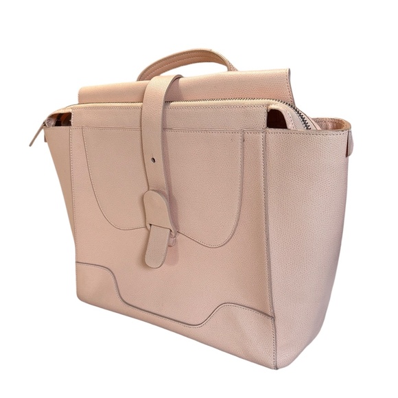 Genuine SENREVE MAESTRA blush pink leather backpack bag - Picture 2 of 13